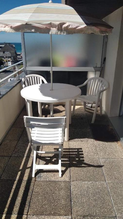 Studio Calme Avec Terrasse Vue Mer Pleneuf-Val-Andre Exteriör bild