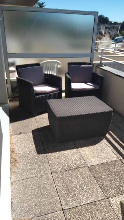 Studio Calme Avec Terrasse Vue Mer Pleneuf-Val-Andre Exteriör bild